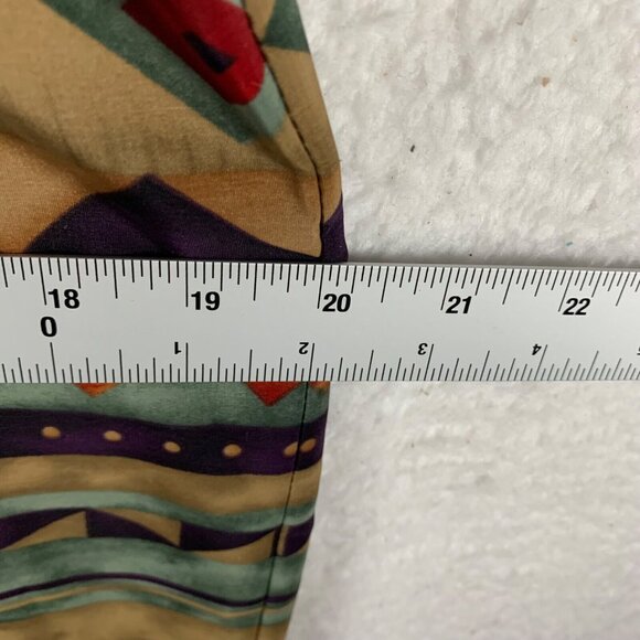 VTG J. Stevens by Carol Escritor Women's Aztec Print‎ Button Front Shirt Dress 6 - Picture 8 of 14